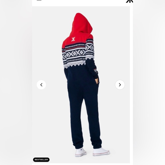 SOLD - NWOT $229 OnePiece Marius XXS Hoodie Jumpsuit Red Blue Norwegian - Picture 8 of 8